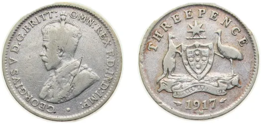 1925 3 Pence - George V (VF) - Australia | Coins NB - Auction