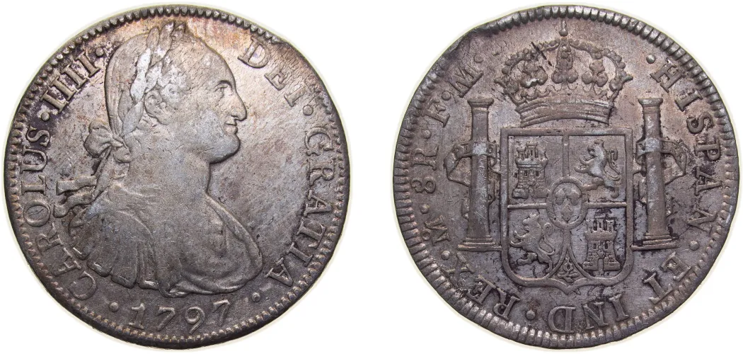 Mexican 8 reales silver coins スペイン銀貨 8 Reales 1769年 Mo