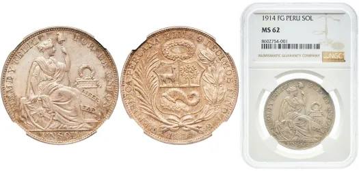 1934 1 Sol -Peru | Coins NB - Auction - CoinsNB E-Auction
