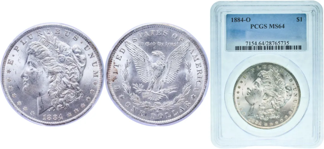 アメリカ　モルガンダラー銀貨1884 o MS-64 PCGS アメリカ モルガンダラー銀貨1884 o MS-64 PCGS アメリカ モルガン