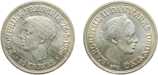 1968 C♥S 10 Kroner - Frederik IX (Wedding of Princess Benedikte