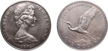 1974 1 Dollar - Elizabeth II (2nd Portrait; Commonwealth Games