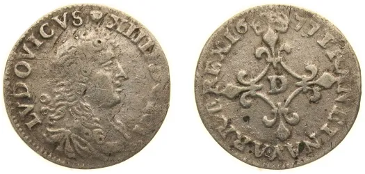 1778 D 1 Écu - Louis XVI (VF) - Lyon Mint - France | Coins NB