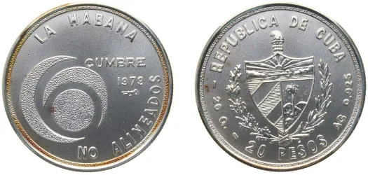 1979 キューバ 20ペソ 古銭 コイン 硬貨 銀貨 1979 キューバ 20ペソ 古銭 コイン 硬貨 銀貨 1979 キューバ 20