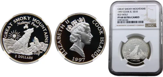 1997 2 Dollars - Elizabeth II (Great Smoky Mountains National Park