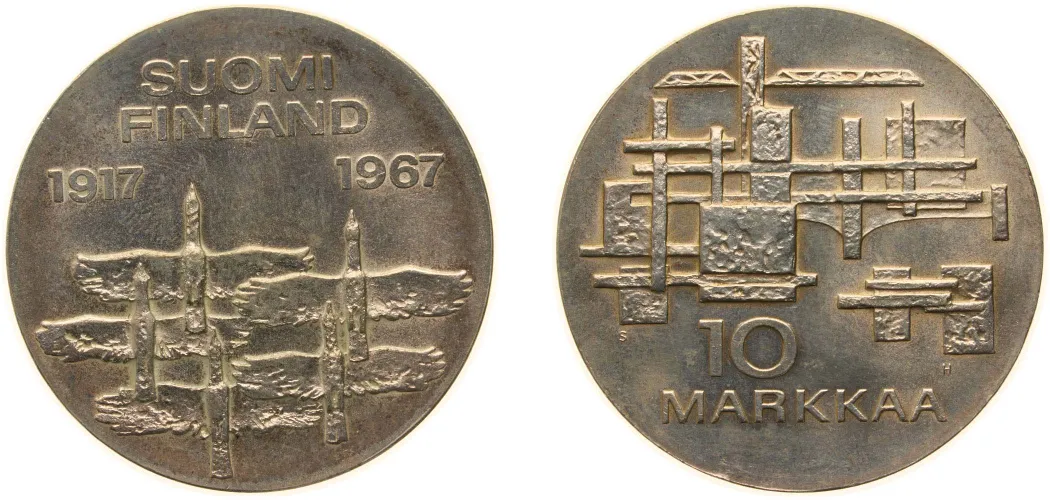 招*@様 1978年フィンランド 25 MARKKAA 銀貨 ラハティスキー大会 25