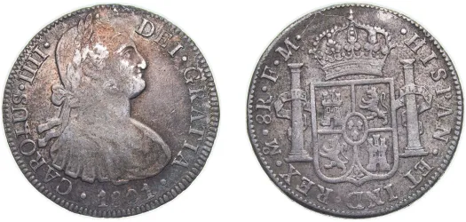 1761 MM 8 Reales - Carlos III (XF) - Mexico | Coins NB - Auction