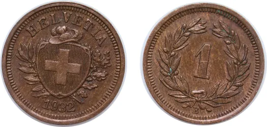 2 Francs (Helvetia standing; silver) 1948 B (XF) - Bern Mint