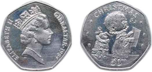 1 Crown - Elizabeth II (Queen Mother) 1980 (UNC) - Gibraltar