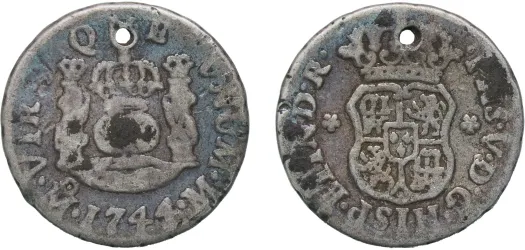 1787 Mo FM 2 Reales - Carlos III (VF) - Mexico City Mint - Mexico