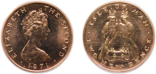 1982 1 Crown World Cup, Holding the Trophy aloft (BU) - Isle of