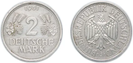 ⭐️【PCGS PR68DCAM 】1974-D ドイツ 2Mk銀貨 Heuss ⭐️PCGS