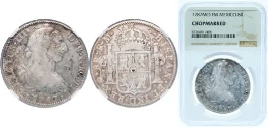 1787 FM 8 Reales - Carlos III (NGC CHOPMARKET) - Mexico City Mint