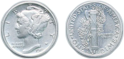 1918 S 1 Dime 