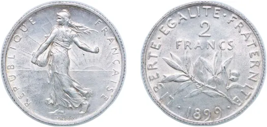 France Kingdom 1747 Jeton - Université de Paris Silver 7.5g VF (VF