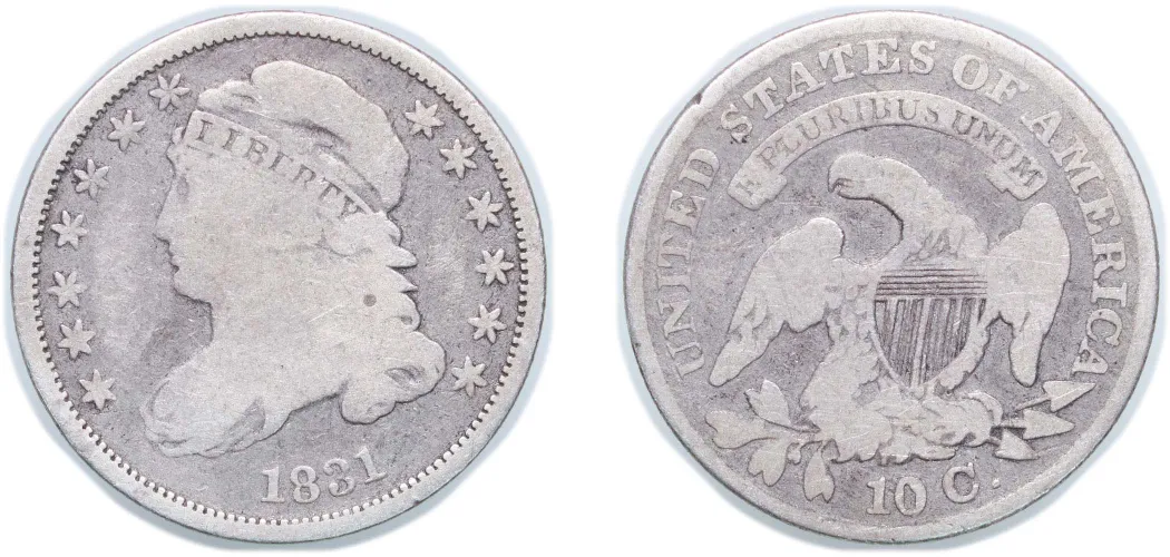 Liberty cap fashion dime