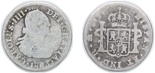 1806 TH 8 Reales - Carlos IV (VF) - Mexico City Mint - Mexico