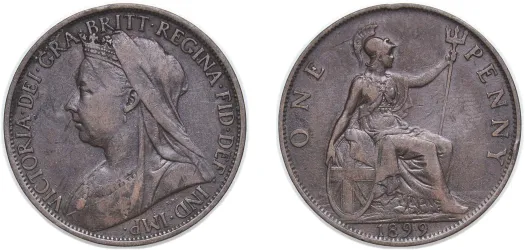 1870 1 Shilling - Victoria (1st portrait; 'Young Head') -Great