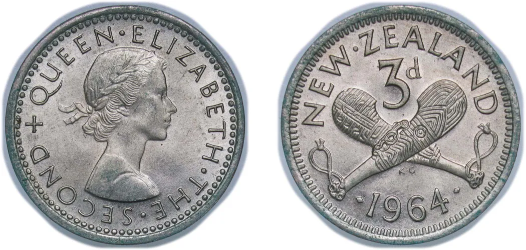 3 Pence - Elizabeth II (1st portrait) 1964 (UNC) - Royal Mint