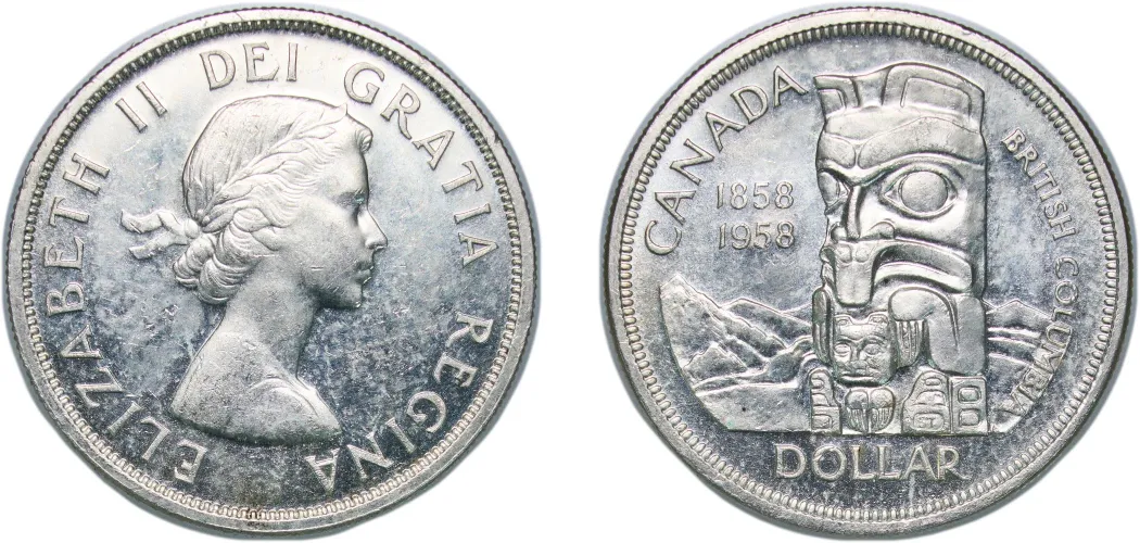 1 Dollar - Elizabeth II (British Columbia) 1958 (AU) - Royal
