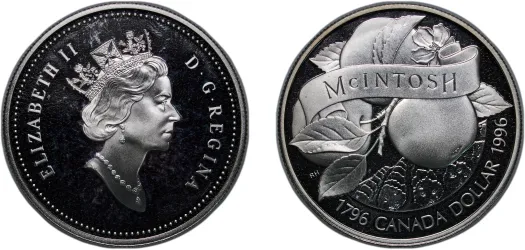 1 Dollar - Elizabeth II (McIntosh Apple) 1996 (PF) - Royal