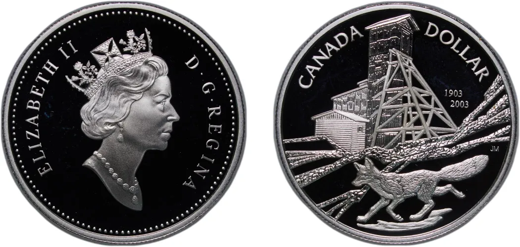 1 Dollar - Elizabeth II (Discovery at Cobalt) 2003-Canada | Coins