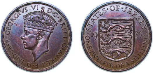 1⁄12 Shilling - Elizabeth II (1st portrait) 1964-Jersey | Coins NB