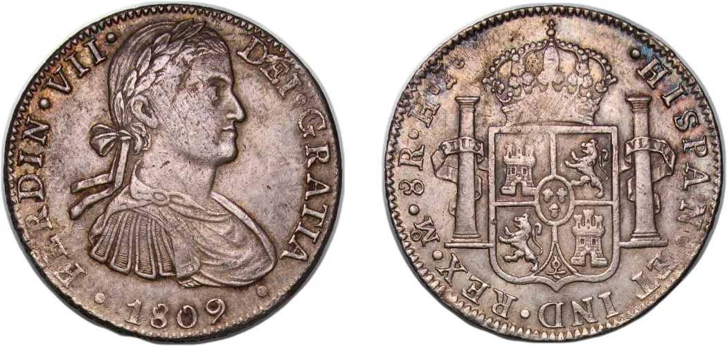 8 Reales - Ferdinand VII 1810 Mo HJ (XF) - Mexican Mint - Mexico