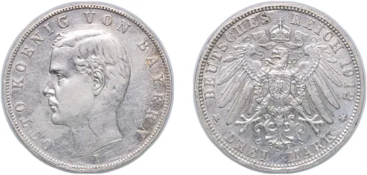 1902 D 5 Mark-Germany | Coins NB - Auction - CoinsNB E-Auction