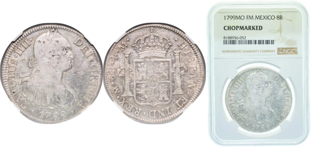 8 Reales - Charles IV 1799 FM (NGC) - Mexican Mint - Mexico
