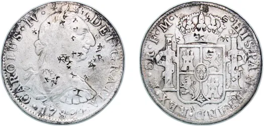 1787 FM 8 Reales - Carlos III -Mexico | Coins NB - Auction