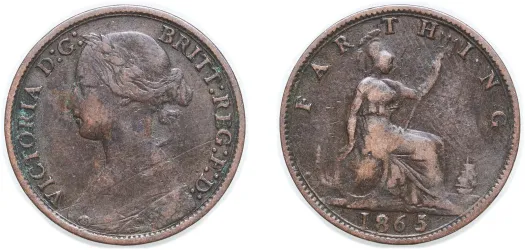 1 Farthing - Victoria (4th portrait) 1895 (VF) - Royal Mint (Tower