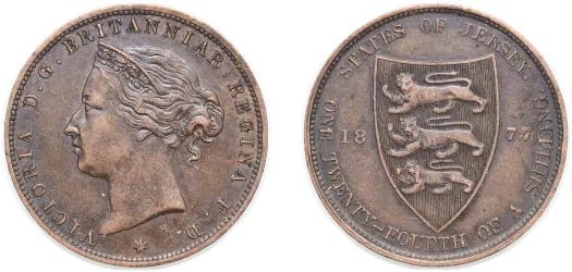 1⁄12 Shilling - Elizabeth II (1st portrait) 1964-Jersey | Coins NB