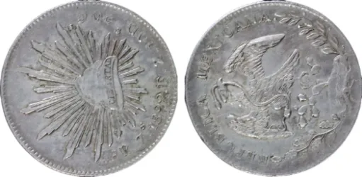 MEXICO 1892 ZACATECAS ZS FZ 8 REALES-Mexico | Coins NB - Auction