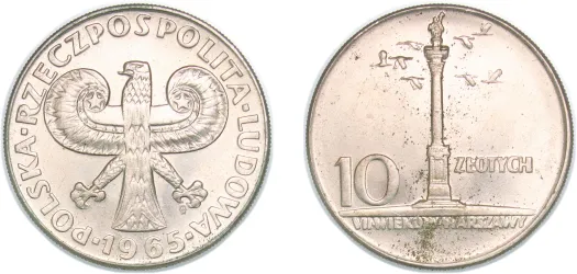 1932 MW 10 Złotych (Polonia) (NGC AU 58) - Warsaw Mint - Poland