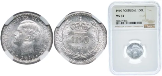 100 Réis - Manuel II 1910-Portugal | Coins NB - Auction 100 Réis - Manuel II 1910-Portugal | Coins NB - Auction