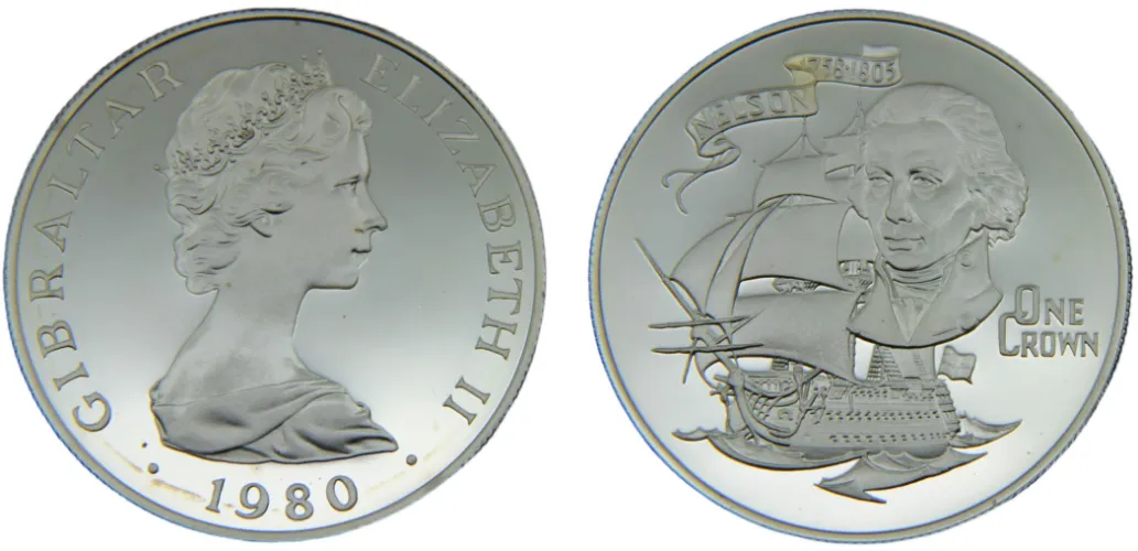 1980 1 Crown 175th anniversary of the death of Lord Horatio Nelson