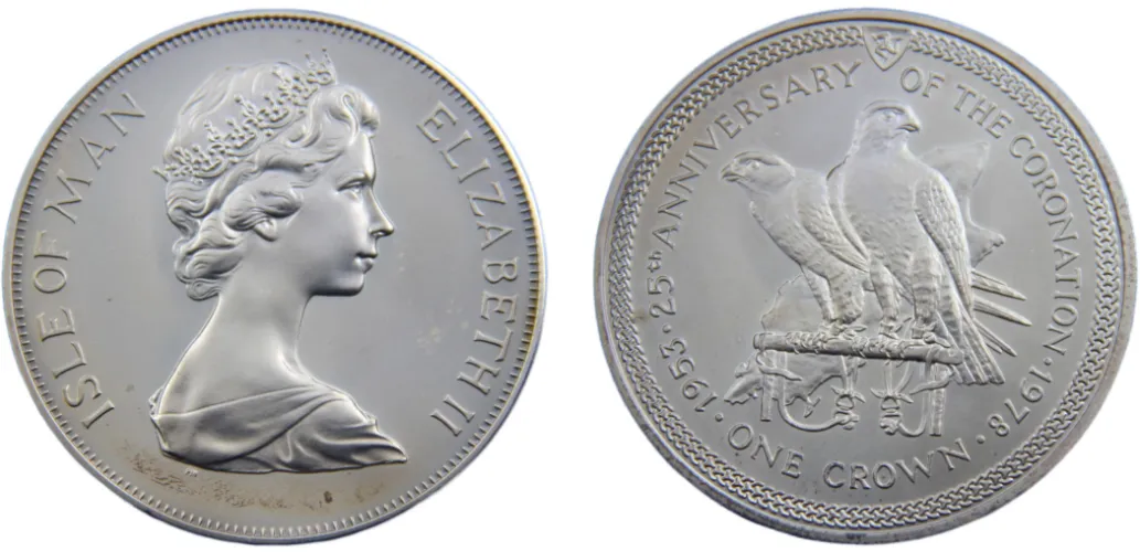 1978 1 Crown 25th Anniversary of the Coronation of Elizabeth II