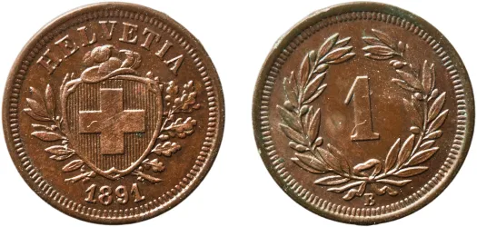 1889 B 5 Francs Head of Helvetia-Switzerland | Coins NB - Auction