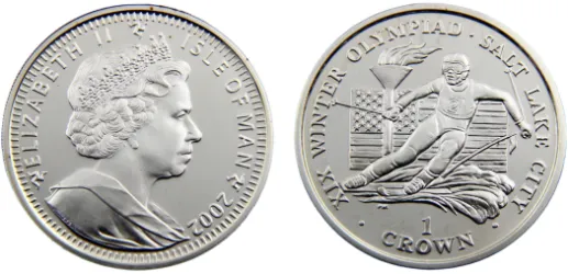 2002 PM 1 Crown Winter Olympics Salt Lake City - skier (PF