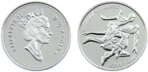 1998 50 Cents Figure Skating-Canada | Coins NB - Auction - CoinsNB