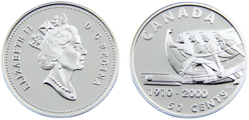 2000 50 Cents Bowling (PF) - (Mintage 50091) - Canada | Coins NB