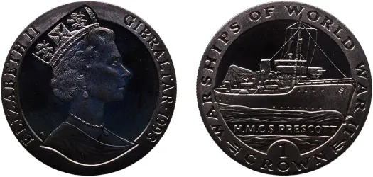 GIBRALTAR ELIZABETH II CROWN 銀貨 1980年 GIBRALTAR ELIZABETH II CROWN 銀貨 1980年 1 Crown - Elizabeth II