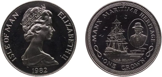 1982 1 Crown World Cup, Holding the Trophy aloft (BU) - Isle of