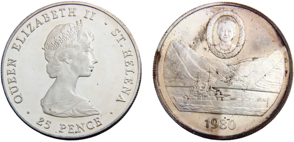 1980 25 Pence 80th Anniversary of the Birth of the Queen Mother