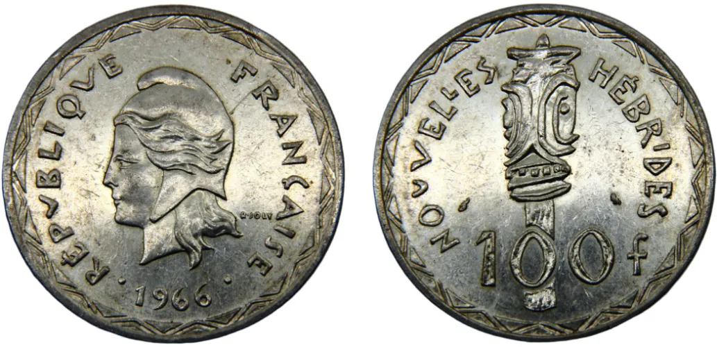 1966 100 Francs (UNC) - Vanuatu | Coins NB - Auction - CoinsNB E