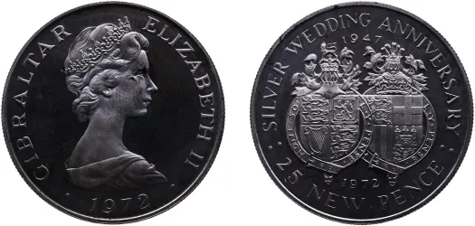 1 Crown - Elizabeth II (Admiral Lord Nelson; Silver Proof) 1980