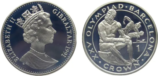1 Crown - Elizabeth II (Admiral Lord Nelson; Silver Proof 1 Crown - Elizabeth II (Admiral Lord Nelson; Silver Proof
