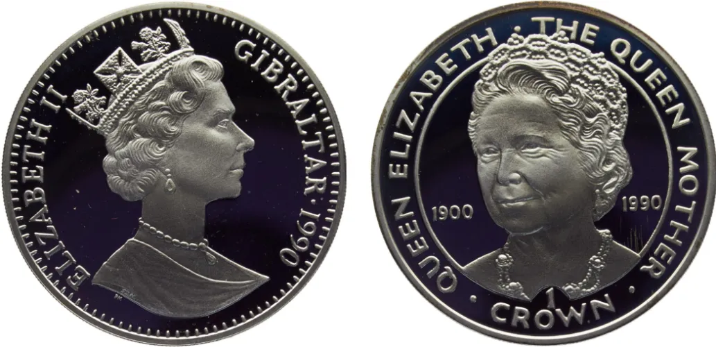 1990 PM 1 Crown 90th Anniversary of the Birth of the Queen Mother