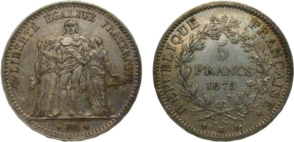 1875K 5 Francs 